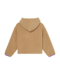 The Roxy Girls Girls Live In Winter Zip Fleece Jacket in Pebble