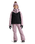 The Roxy Girls Girls Snowsylva Technical Jacket in True Black