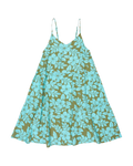 The Roxy Girls Girls Sunlit Dreams Tent Dress in Oil Green The Mo Mini Rg