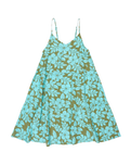 The Roxy Girls Girls Sunlit Dreams Tent Dress in Oil Green The Mo Mini Rg
