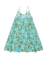 The Roxy Girls Girls Sunlit Dreams Tent Dress in Oil Green The Mo Mini Rg