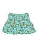 Girls Glow Mini Skirt in Oil Green
