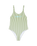 Girls Bico Active One Piece Swimsuit in Oil Green
