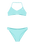 Girls Aruba Tri Bikini Set in Aqua Splash