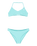 Girls Aruba Tri Bikini Set in Aqua Splash
