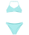 Girls Aruba Tri Bikini Set in Aqua Splash