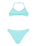 Girls Aruba Tri Bikini Set in Aqua Splash