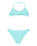 Girls Aruba Tri Bikini Set in Aqua Splash