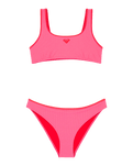 Girls Aruba Bralette Bikini Set in Sangria Sunset