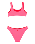 Girls Aruba Bralette Bikini Set in Sangria Sunset