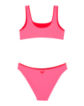 Girls Aruba Bralette Bikini Set in Sangria Sunset