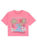 The Roxy Girls Girls Daisy T-Shirt in Pink Cosmos
