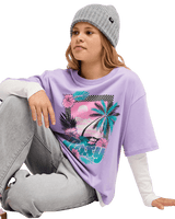 The Roxy Girls Girls Rain Falls Long Sleeve T-Shirt in Viola