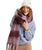 The Roxy Womens Cute Blush Scarf in Nirvana Be Bold Plaid
