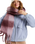 The Roxy Womens Cute Blush Scarf in Nirvana Be Bold Plaid