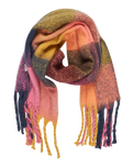 The Roxy Womens Cute Blush Scarf in Ochre Elmer Plaid