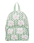 The Roxy Always Core Canvas Backpack in Basil Party Waves
