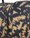The Roxy Warm Notes Duffel Bag in Anthracite Big Flowers