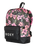 The Roxy Sugar Baby Bottle Backpack in Anthracite Wind Swept Floral