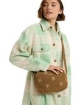 The Roxy Womens Feeling Embroidery Crossbody Bag in Woodsmoke