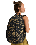 The Roxy JayJay Active Backpack in Anthracite Big Flowers