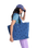 Feeling Embroidered Beach Bag in Dutch Blue