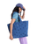 Feeling Embroidered Beach Bag in Dutch Blue