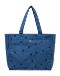 Feeling Embroidered Beach Bag in Dutch Blue