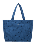 Feeling Embroidered Beach Bag in Dutch Blue