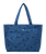 Feeling Embroidered Beach Bag in Dutch Blue