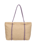 The Roxy Electric Flow Sherpa Tote Bag in Pebble