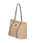 The Roxy Electric Flow Sherpa Tote Bag in Pebble