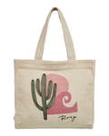 Drink The Wave Beach Bag in Natural