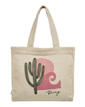 Drink The Wave Beach Bag in Natural
