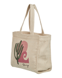 Drink The Wave Beach Bag in Natural