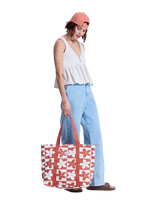 Gold Dust Girl Beach Bag in Ginger Spice Flora
