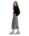 The Roxy Womens Cold Winds Skirt in Mid Grey