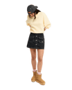 The Roxy Womens Radiant Rider Skirt in Midnight