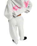 The Roxy Womens Surf Doll Fleece Joggers in Light Grey Heather