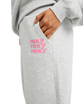 The Roxy Womens Surf Doll Fleece Joggers in Light Grey Heather