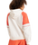 The Roxy Womens Essential Energy Blockd Hoodie in Egret