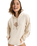 The Roxy Womens Surf Stoked Terry Vintage Hoodie in Parchment