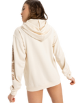 The Roxy Womens Surf Stoked Terry Vintage Hoodie in Parchment