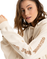 The Roxy Womens Surf Stoked Terry Vintage Hoodie in Parchment