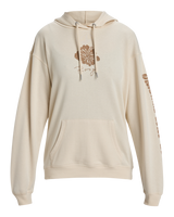 The Roxy Womens Surf Stoked Terry Vintage Hoodie in Parchment