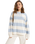 The Roxy Womens Strictly Stripes Oversized Sweatshirt in Skyway