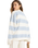 The Roxy Womens Strictly Stripes Oversized Sweatshirt in Skyway