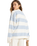 The Roxy Womens Strictly Stripes Oversized Sweatshirt in Skyway
