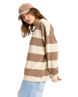Strictly Stripes Oversized Sweatshirt in Parchement Strictly Stripes