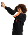 The Roxy Womens Essential Energy Sweatshirt in True Black